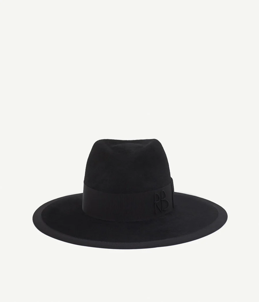 FEDORA HAT IN BLACK